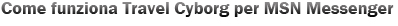 Come funziona Travel Cyborg per MSN Messenger